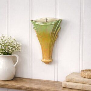 Vintage Wall Pocket Vase Royal Winton Grimwades Art Deco Iridescent Lusterware